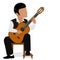 Basic classical guitarist