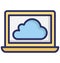 Basic Cloud Connection Isolated Vector Icon that can easily modify or edit.