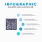 Basic, Document, Globe, Ui Solid Icon Infographics 5 Steps Presentation Background