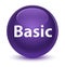 Basic glassy purple round button