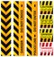 Basic illustration of police security tapes, yellow and black