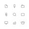 Basic outline icon set 02