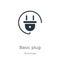 Basic plug icon vector. Trendy flat basic plug icon from technology collection isolated on white background. Vector illustration