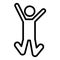 Basic RGB 358  Happy, jump Isolated Vector icon which can easily modify or edit Description Tags 7 Happy, jump, jumping, man, Exub