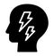 Basic RGB Brain power Isolated Vector Icon which can easily modify or edit