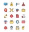 Basic RGB Corporate Vector Isolated Vector Icons set that can be easily modified or edit