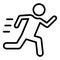 Basic RGBVVVV Athlete, cricket bowler Isolated Vector icon which can easily modify or edit