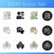 Basic services icons set