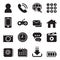Basic Smart phone application icons set