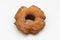 Basic Sugared Old Fashioned Donut with a White Background