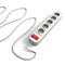 Basic surge protector electric outlet on white