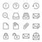 Basic UI icon illustration vector set. Contains such icon as Lock, Unlock, Mail, Inbox, Attached, Information, FaQ, and more. Expa