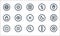Basic ui line icons. linear set. quality vector line set such as setting, search, power off, more, menu, lock, night mode, mobile