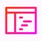 Basic ui web browsers gradient flat icon illustration