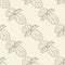 Basil sketch seamless pattern. Monochrome food ingredient wallpaper