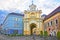 Basilian monastery gate in the Old Town of Vilnius in Lithuania