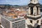 Basilica Bell Tower and Budapest Cityscape