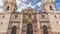 The Basilica Cathedral of Lima is a Roman Catholic cathedral located in the Plaza Mayor timelapse hyperlapse in Lima