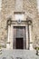 Basilica church entrance in Duomo Square Taormina in Sicily Italy