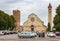 Basilica di San Zeno Maggiore. View from Via Tomaso da Vicos treet in Verona, Italy