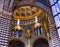 Basilica Dome Statues Stained Glass Cathedral Church Siena Italy.