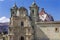 Basilica Domes Towers Our Lady Solitude Facade Church Oaxaca Mexico