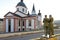 Basilica Mariazell, Steiermark, Austria, backside with pilgrims