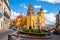 Basilica of Our Lady of Guanajuato and Plaza de la Paz, Guanajuato City, Mexico