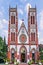 Basilica of the Sacred Heart of Jesus church situated on the south boulevard of Pondicherry, India,.