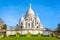 The basilica of the Sacred Heart of Paris by a sunny spring morning