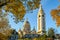 The Basilica of the Sacred Heart of Paris at sunrise in autumn