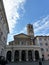 Basilica Saint Maria in Trastevere to Rome in Italy.