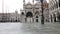 Basilica of saint Mark In Venice during the record flood