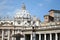 The Basilica of Saint Peter in Italian Basilica di San Pietro in Rome is located in the Vatican City,