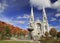 Basilica of Sainte-Anne-de-Beauprein autumn