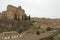 Basilica of San Domenico and cityscape of italian city Siena