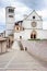 Basilica of San Francesco of Assisi at sunset, Umbria, Italy