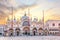 Basilica San Marco and Doge`s Palace in the sunrise, Venice