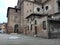 Basilica of Sant`Andrea in Mantova on the side overlooking piazza Leon Battista Alberti.