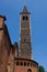 The Basilica of Sant Eustorgio,vertical view of the bell tower