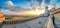 Basilica of St. Francis of Assisi at sunset, Assisi, Umbria, Italy