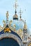 Basilica of St Mark close-up, Renaissance building of Venice, Italy. Medieval Saint Markâ€™s cathedral is top tourist attraction