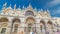 Basilica of St Mark timelapse hyperlapse. It is cathedral church of Roman Catholic Archdiocese of Venice