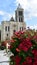 Basilique Royale de Saint-Denis or Basilica of Saint Denis, west facade. Paris, France.