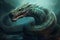 Basilisk mythical imaginary serpent. Generate ai