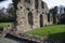 Basingwerk Abbey historic ruins in Greenfield, near Holywell North Wales.