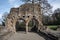 Basingwerk Abbey historic ruins in Greenfield, near Holywell North Wales.