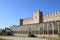 Baskeball playground on castle Castello Scaligero