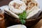 A basket of Baati roti for breakfast