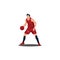 Basket ball athlete keeping or holding the ball on a game - illustrations of basket ball player keeping or holding the ball